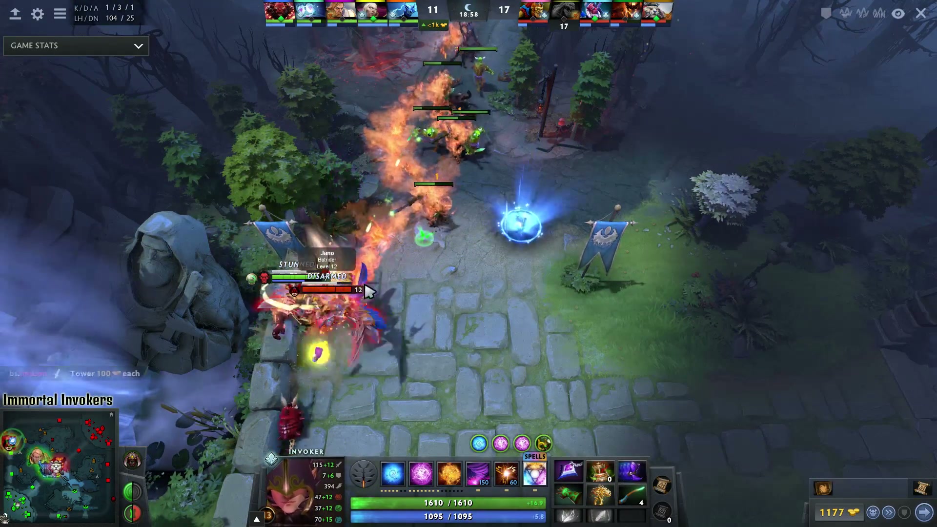 Dota 2 Quas Wex Invoker Match-Episode 1