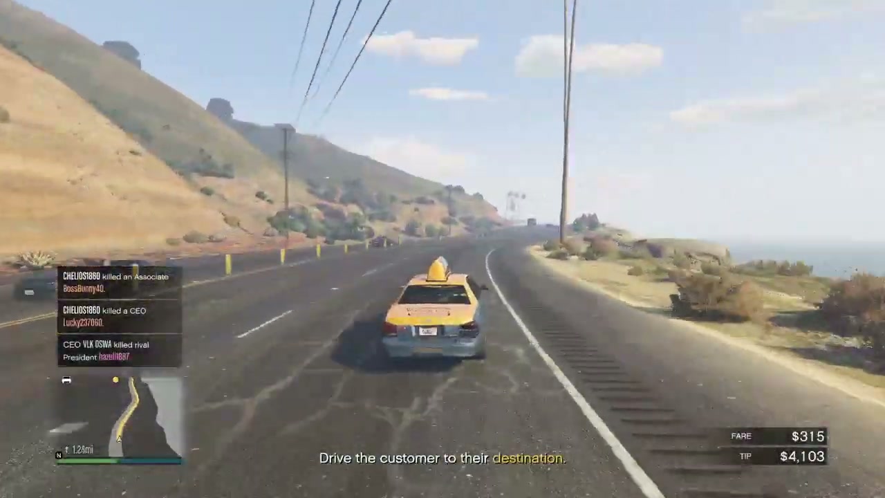 GTA V Online Taxi Driving & City Exploration - Episode2