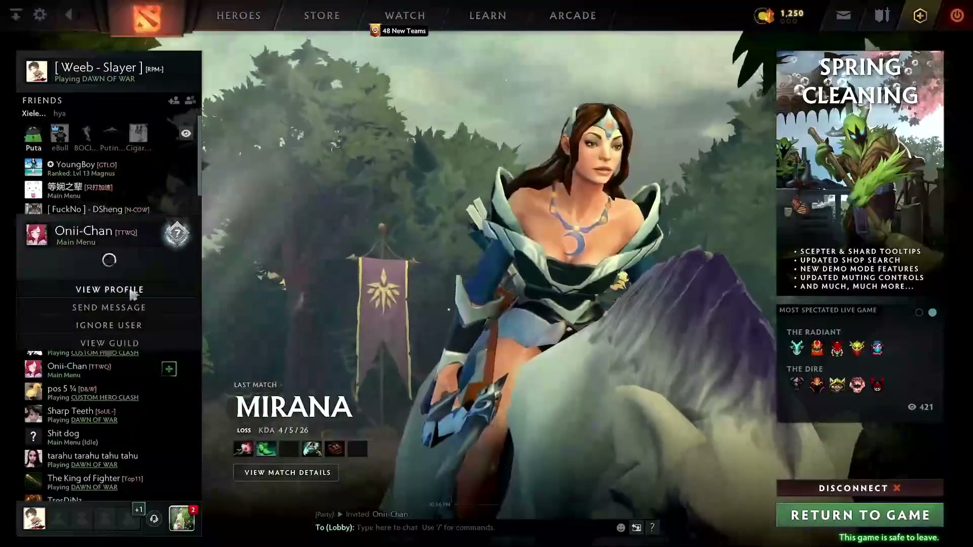 Dota 2 Sniper Weaver Spectre Showcase-Episode 1