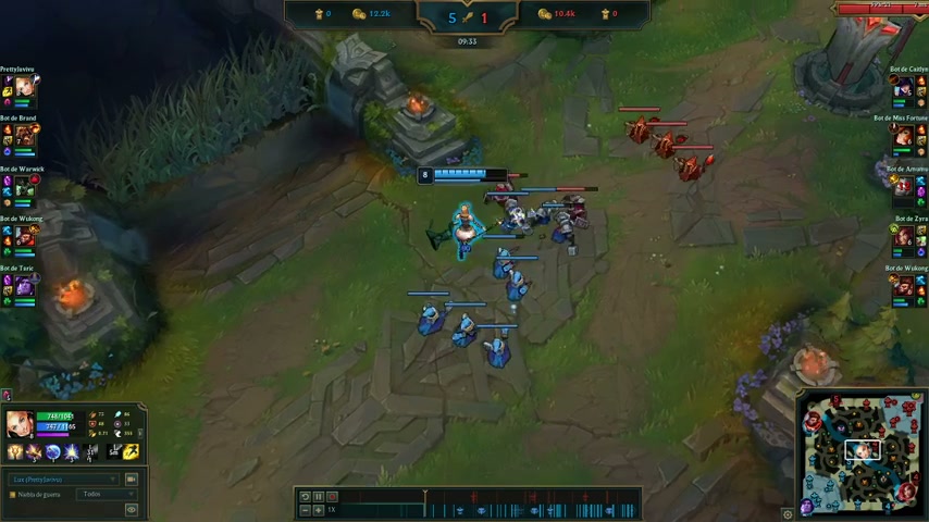 Lux Dominando la Batalla contra Bots-episode 1